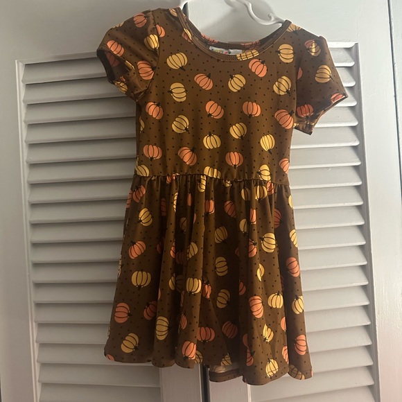 Dot Dot Smile Other - Dot Dot Smile Brown Pumpkin Kids Dress NWOT